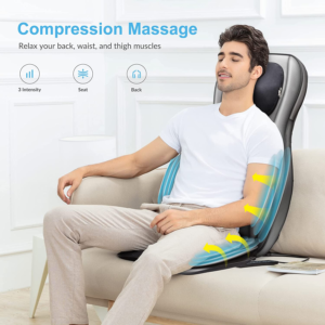 Masaje de compresión en espalda y muslos